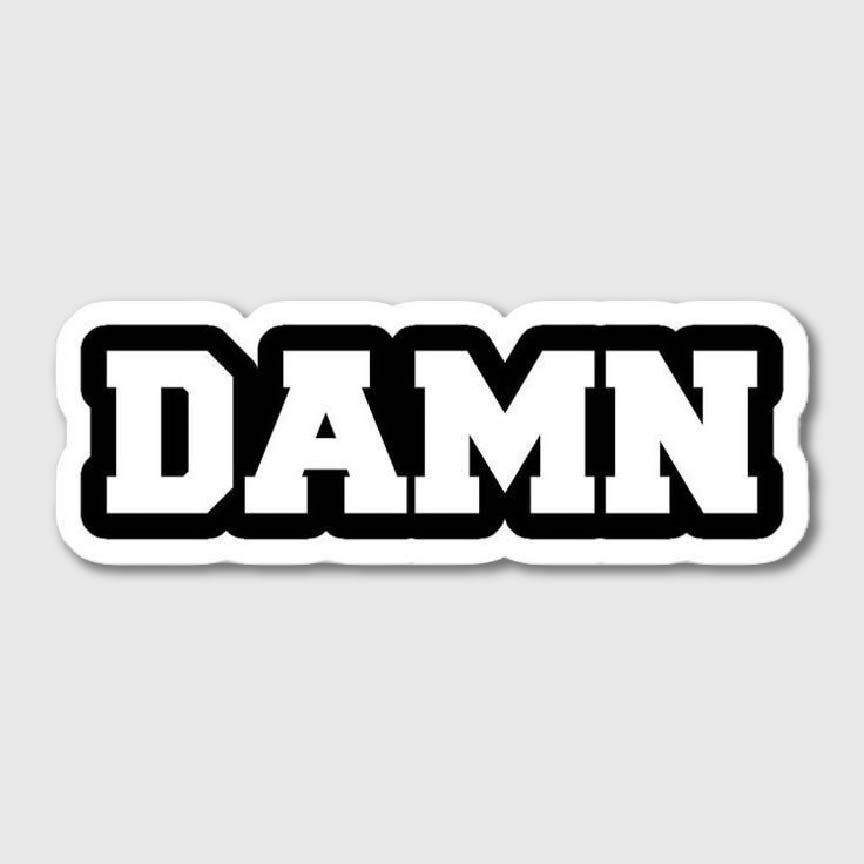 DAMN Sticker