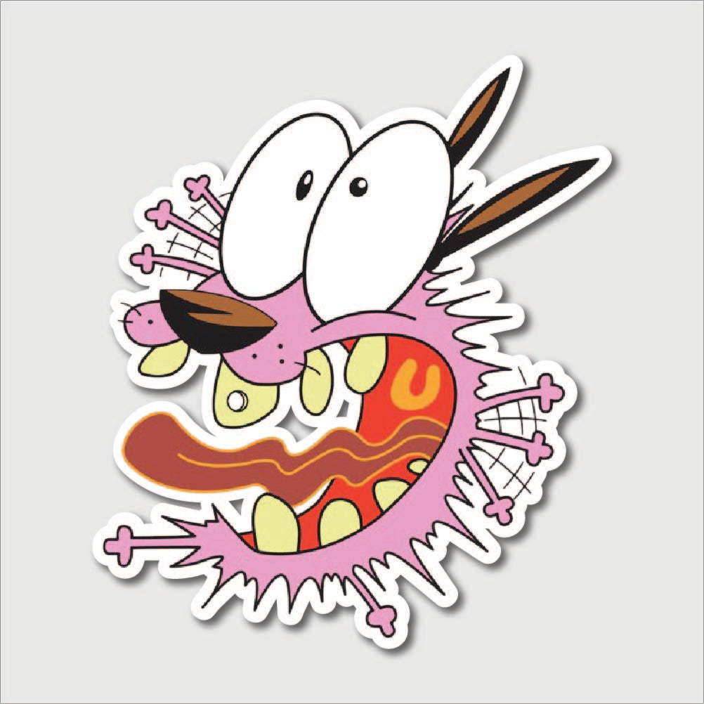 Courage The Cowardly Dog Sticker