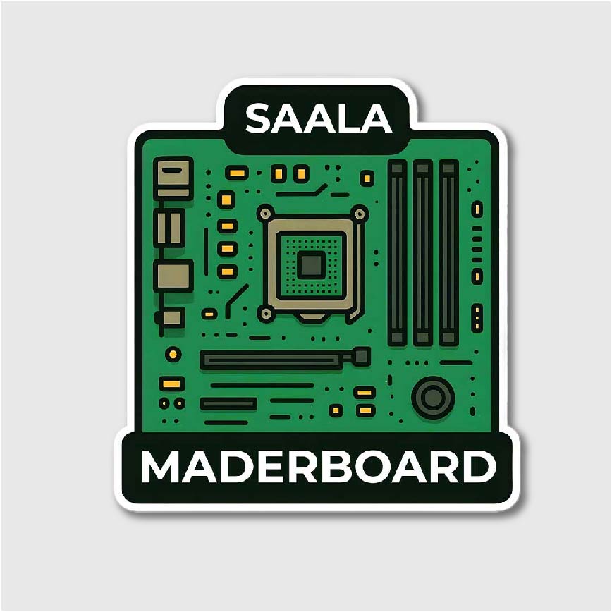 Saala Maderboard Sticker