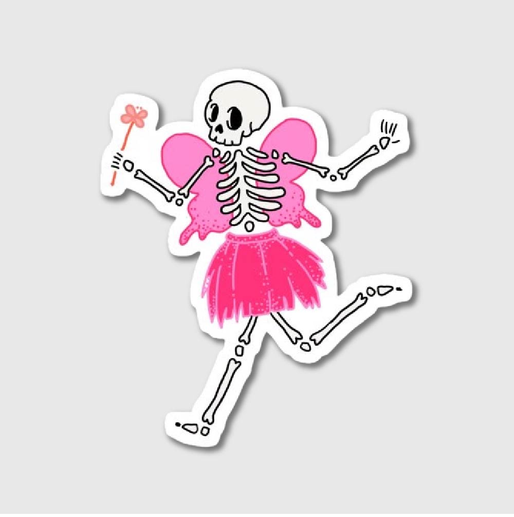 Skeleton Fairy Sticker