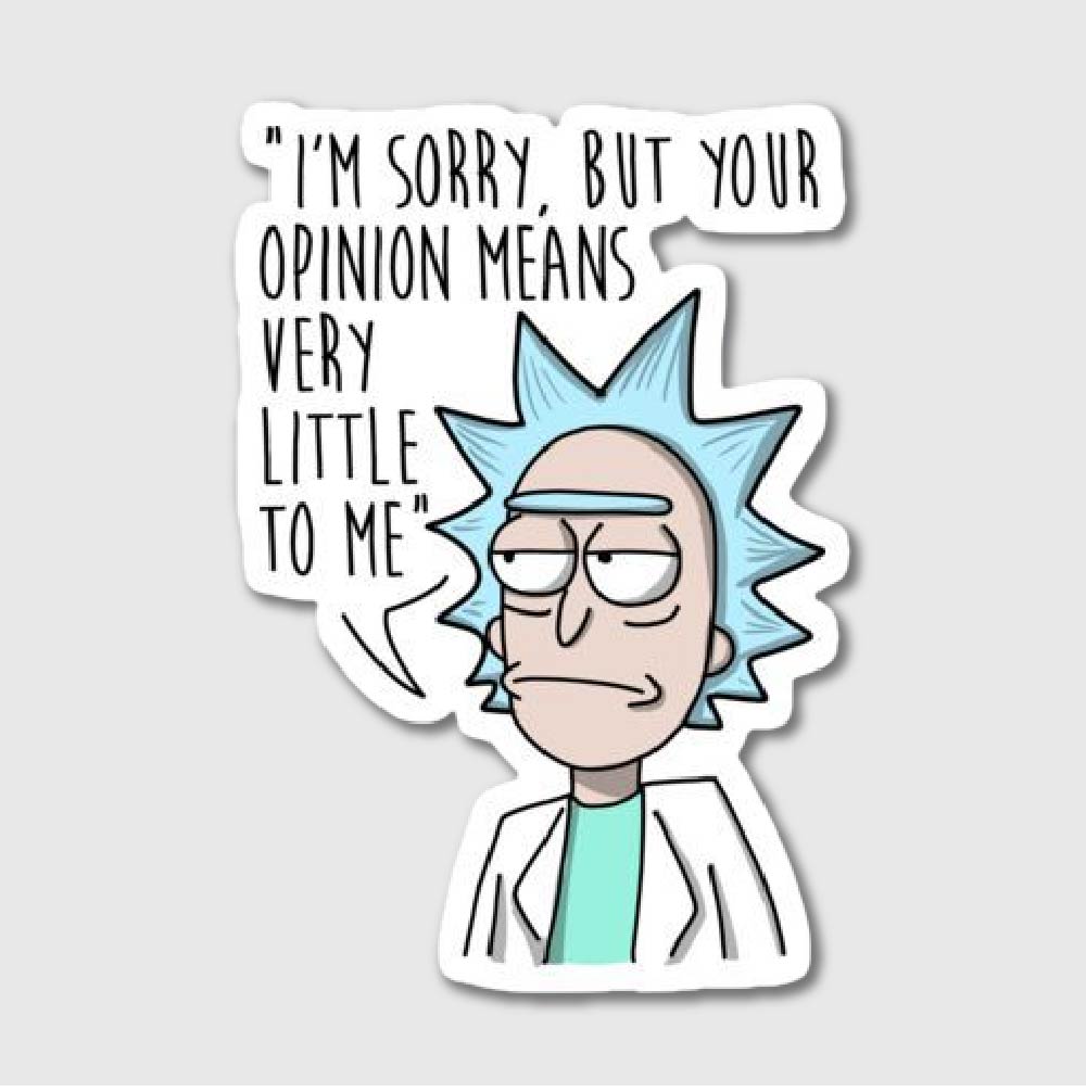 Rick Opinion Sticker