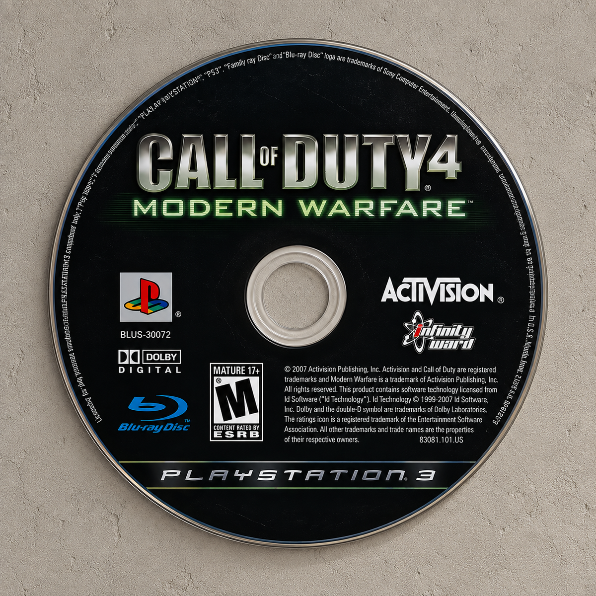 COD Modern Warfare 2 Acrylic CD