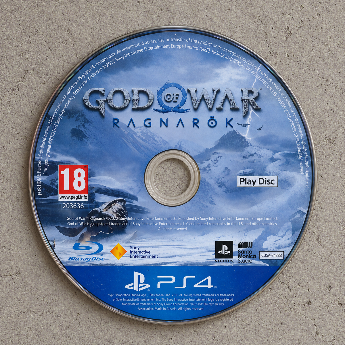 God Of War Ragnarok Acrylic CD