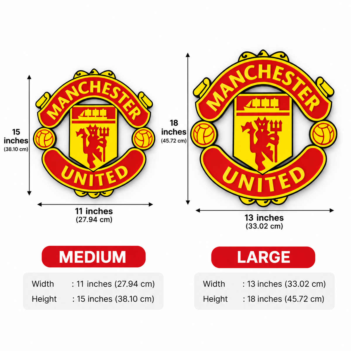 Manchester United Acrylic Logo