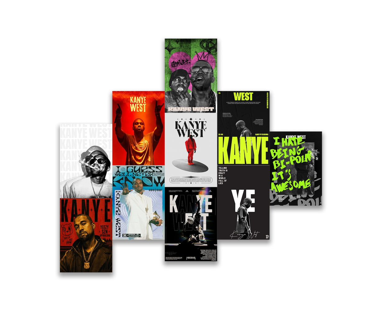 Kanye West Poster Set (x10 A5)