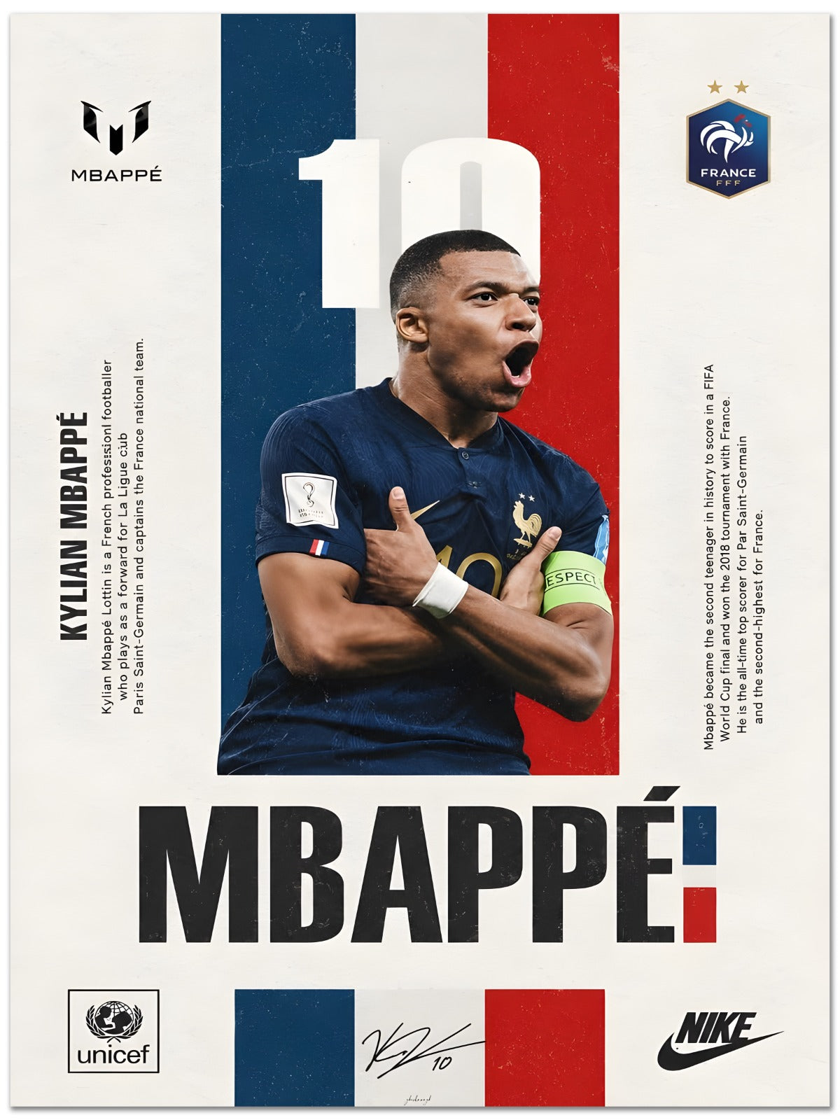 Mbappe Graphic Poster