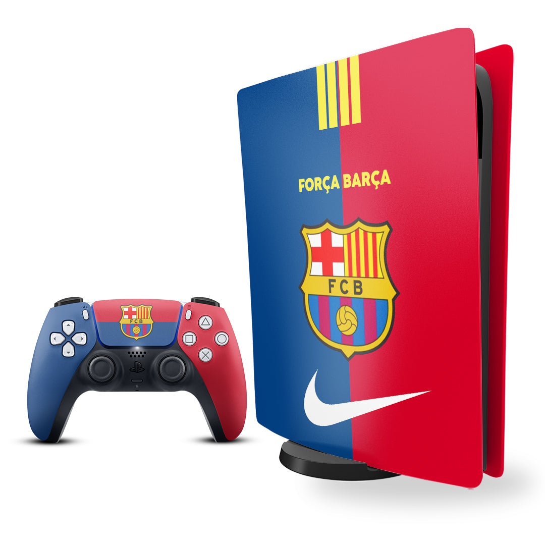 PS5 Barcelona Console and Controller skin Combo