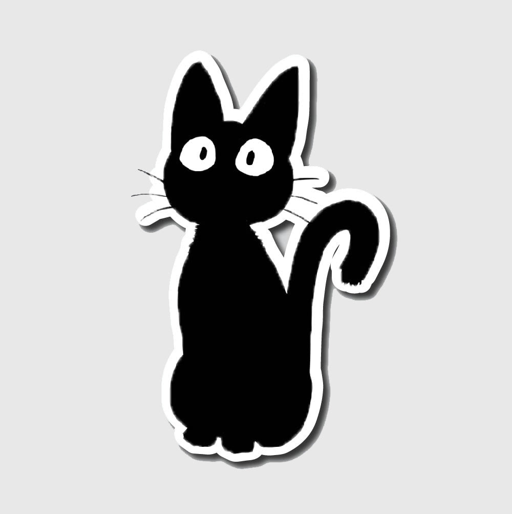 Aesthetic Black Cat Sticker