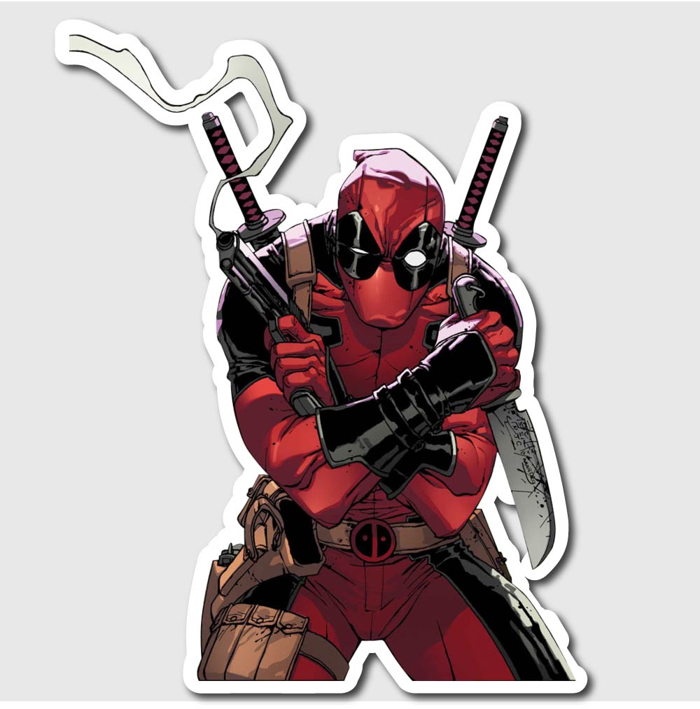 deadpool comic sticker