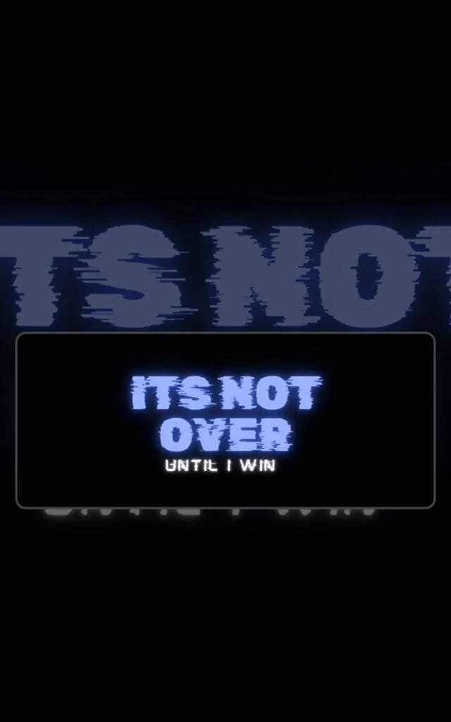 Its Not Over Until I Win | Motivational Mousepads | Custom Mousepads | Large Desk Mat/Mousepads | In Pakistan