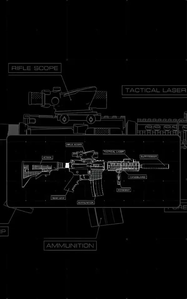 HUD Weapon Blueprint | Abstract Art Mousepads | Custom Mousepads | Large Desk Mat/Mousepads | In Pakistan