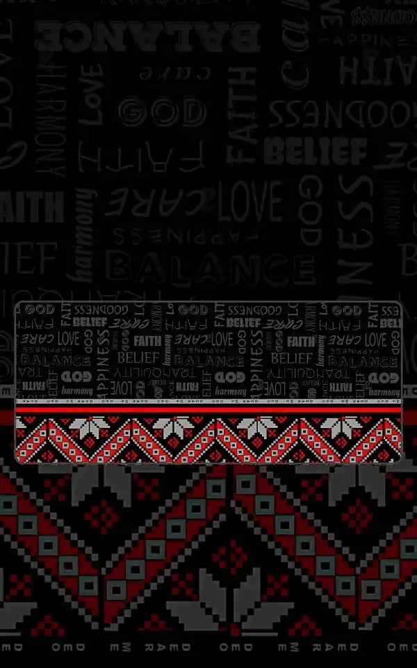 Slavic Folk Typography Mix | Abstract Art Mousepads | Custom Mousepads | Large Desk Mat/Mousepads | In Pakistan