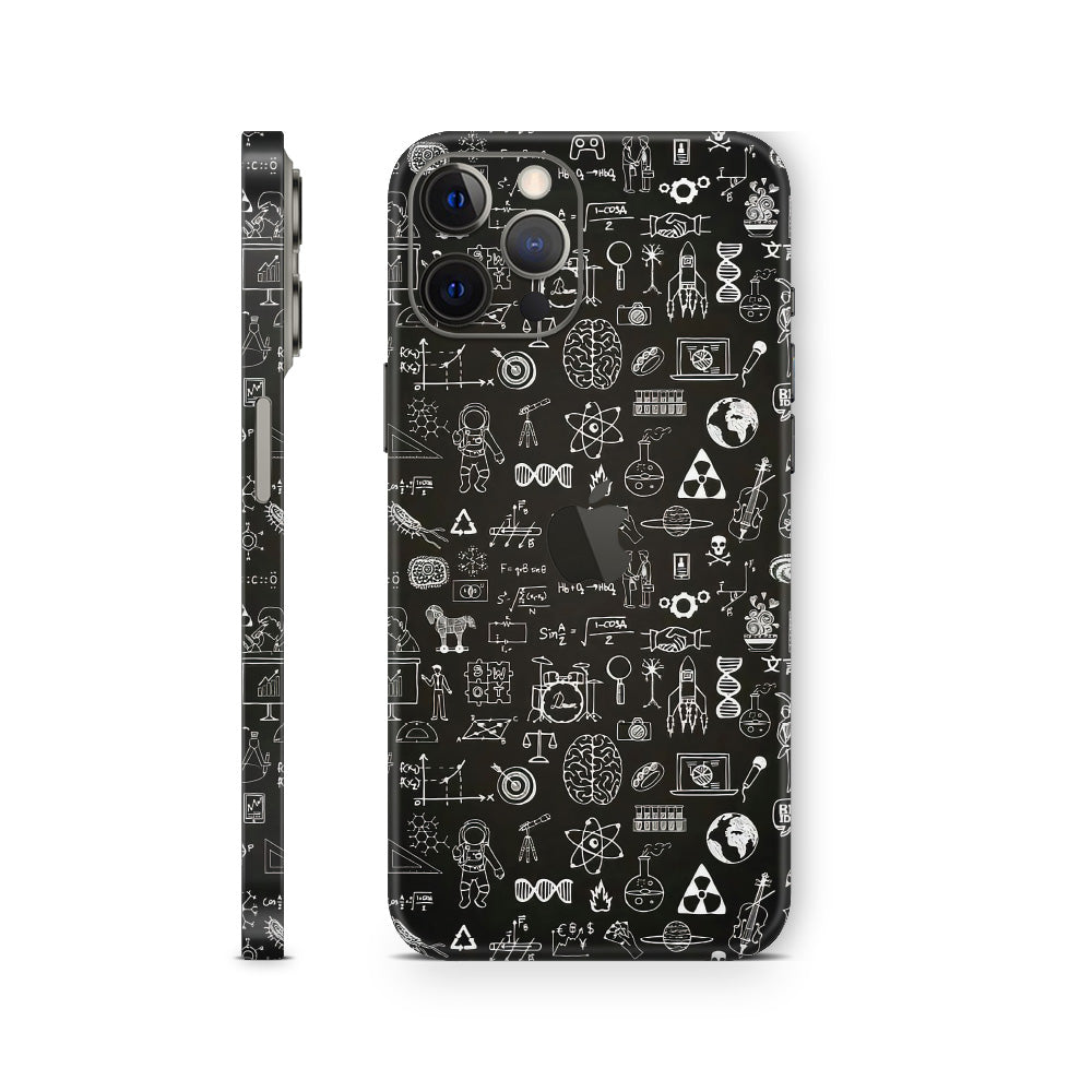 iphone skin with scientific symbols
