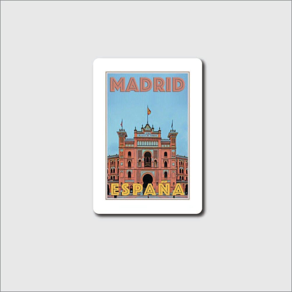 Madrid Stamp Sticker - sticker