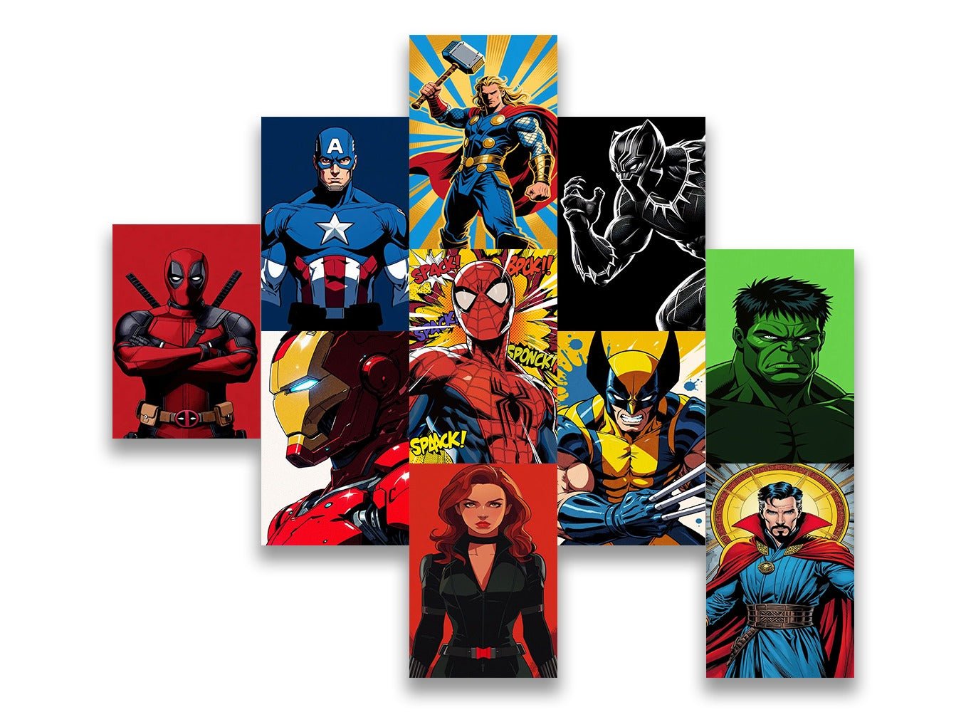 Marvel Poster Set (x10 A5) - Poster set