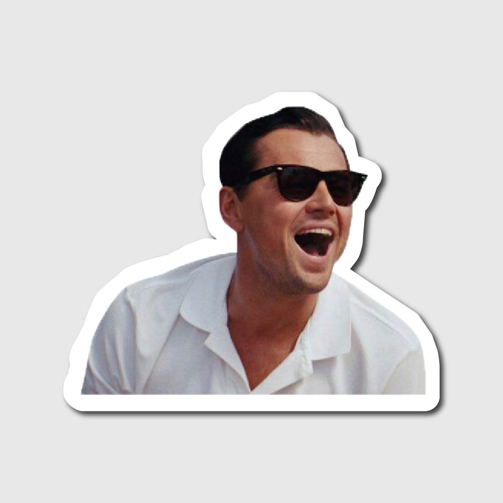 Leonardo Laughing Sticker
