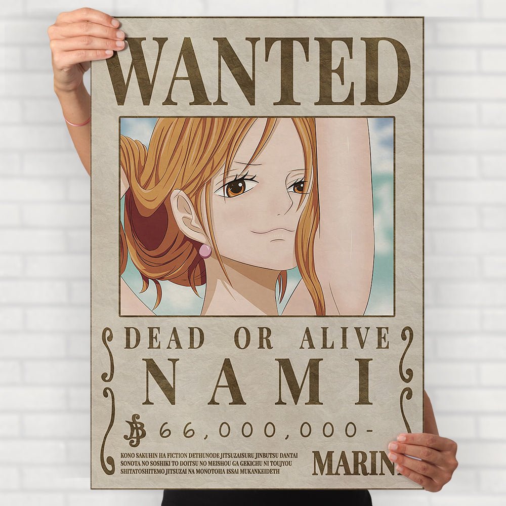 One Piece Nami Wanted Poster - Posters