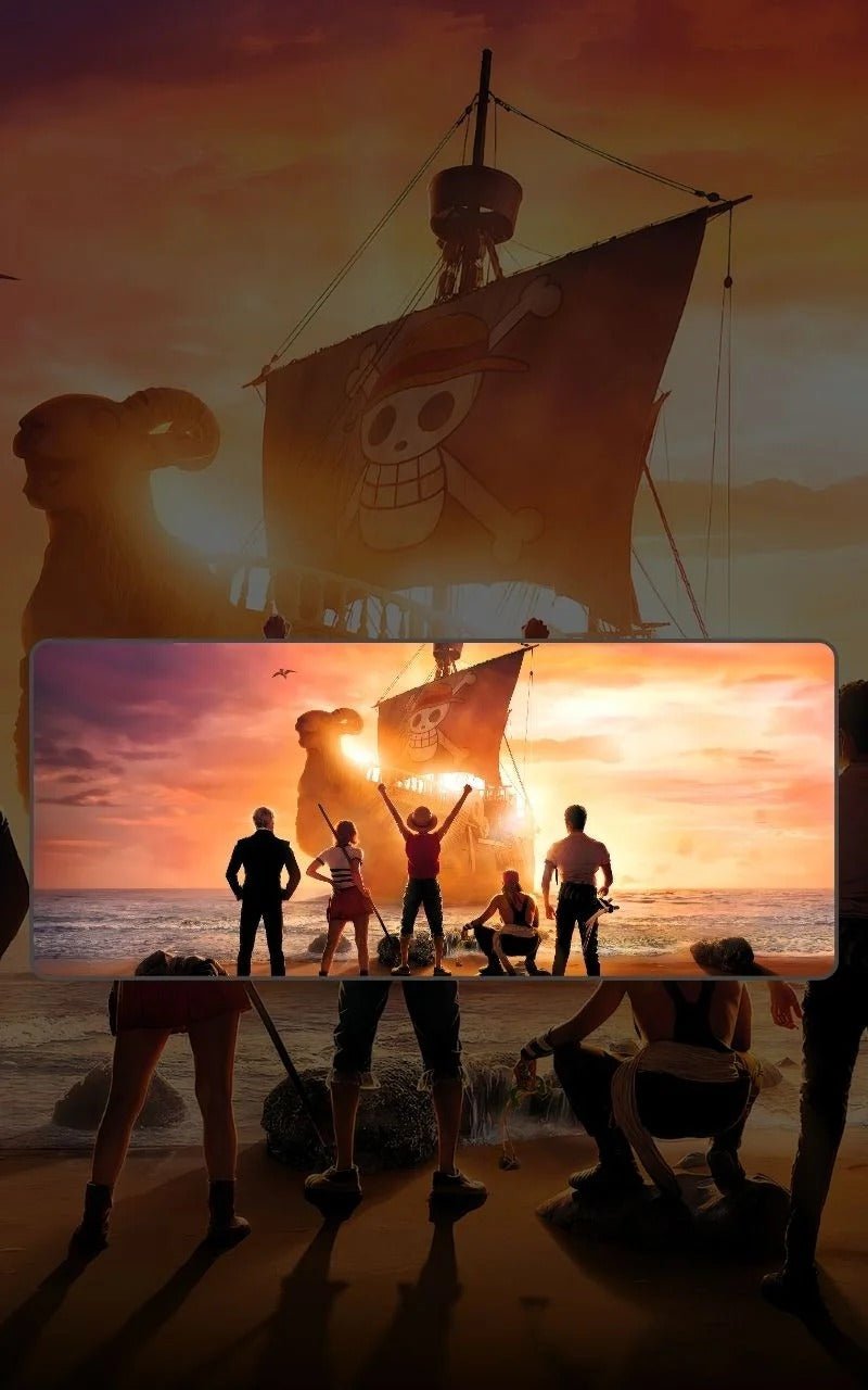 One Piece Netflix Poster | Anime Mousepads | Custom Mousepads | Large Desk Mat/Mousepads | In Pakistan - mousepads