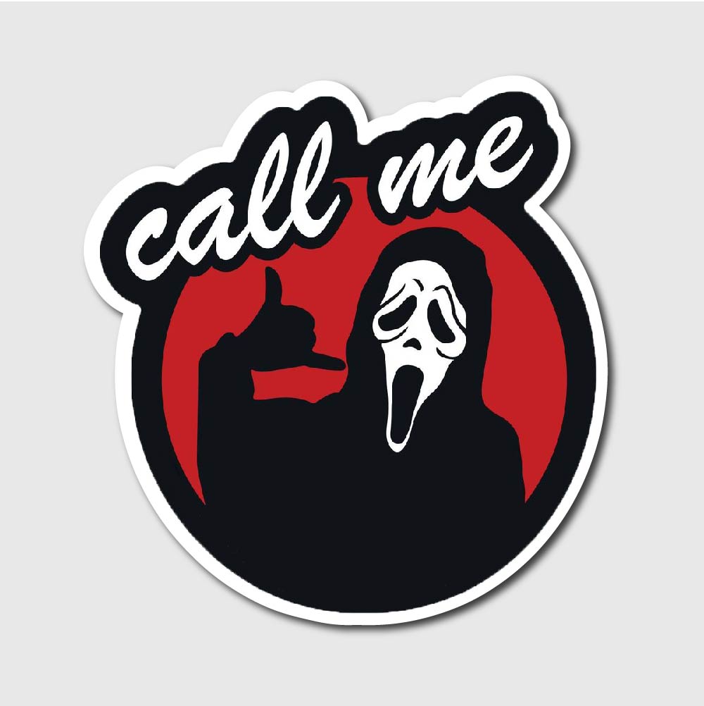 Scream Call Me Sticker