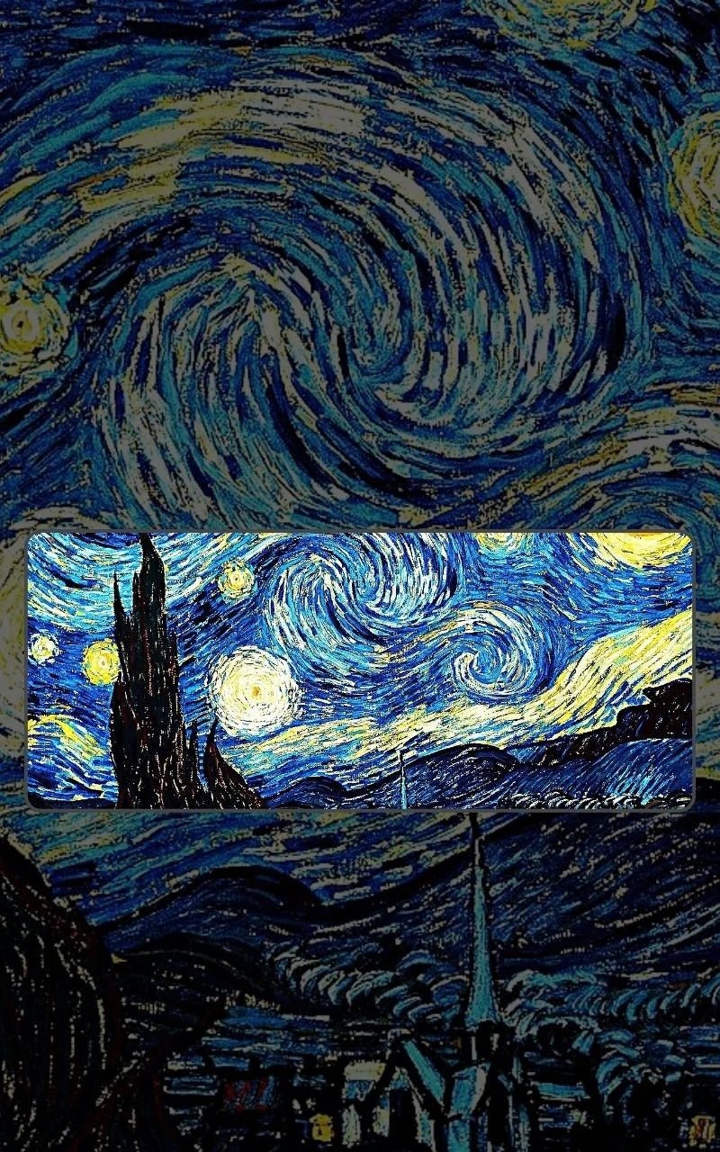 The Starry Nights | Minimalist Mousepads | Custom Mousepads | Large Desk Mat/Mousepads | In Pakistan - mousepads