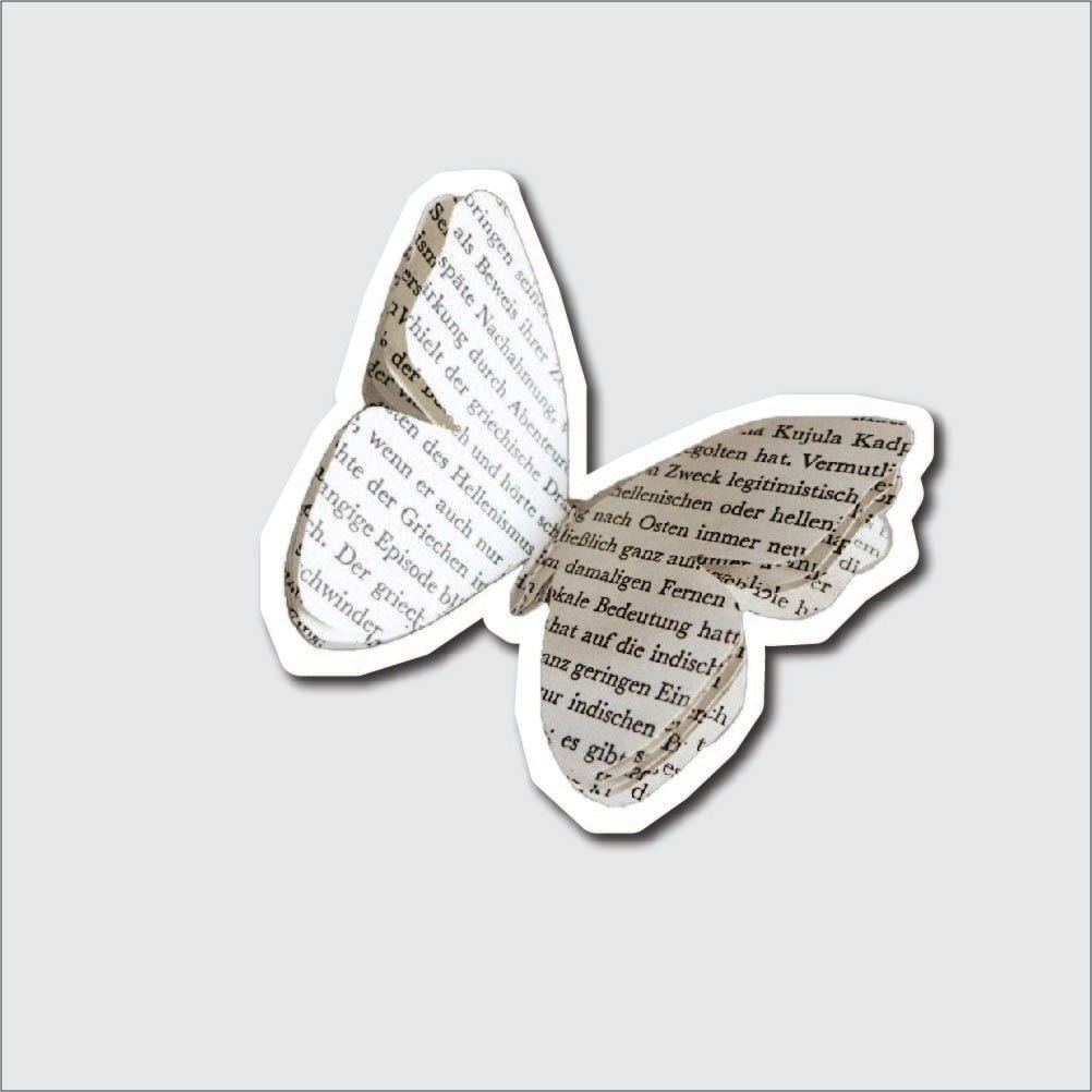 Vintage Butterful Sticker - sticker