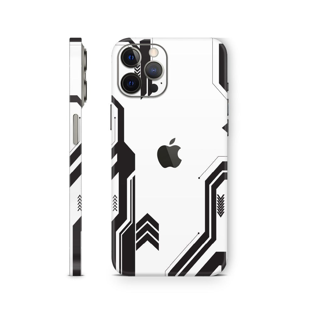 White Futuristic iPhone Skin - phone skin