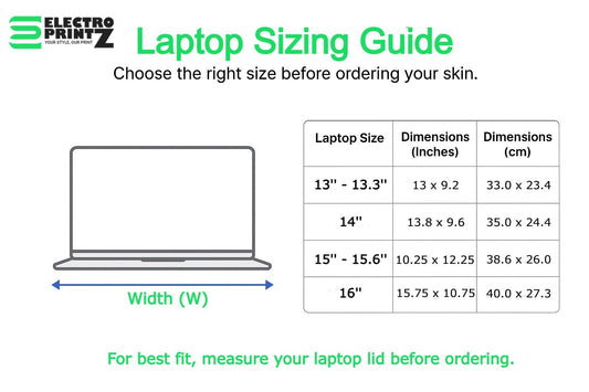 Laptop Skin Sizing Guide - Step-by-step - electroprintz.pk