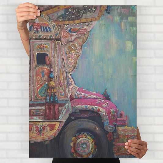 Traditional Pakistani Truck Poster