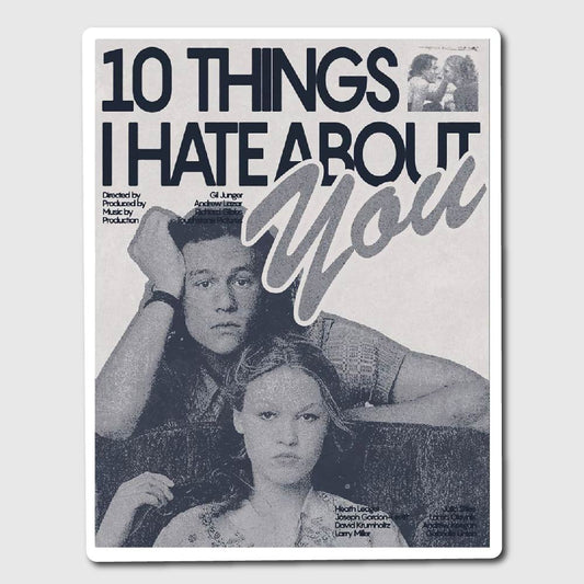 10 Things I Hate About You Poster Sticker - sticker