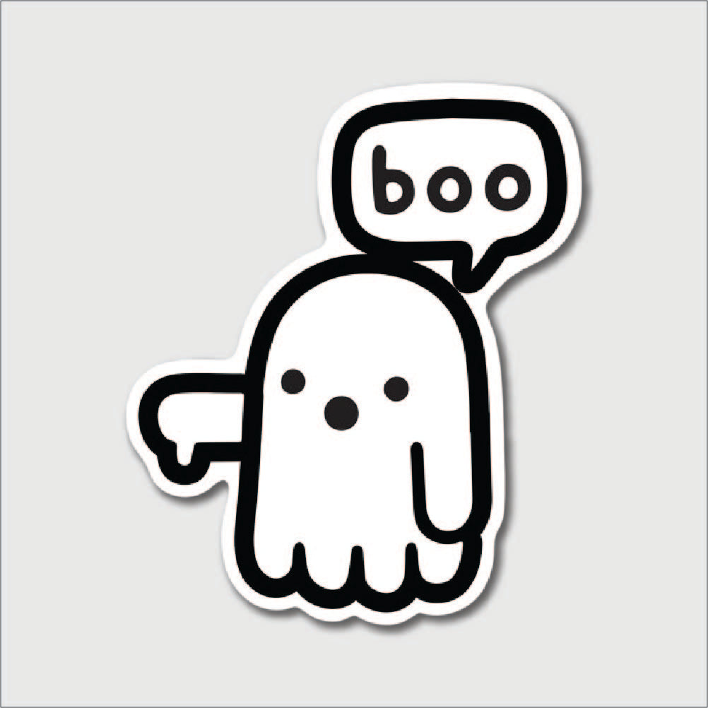 Boo Sticker