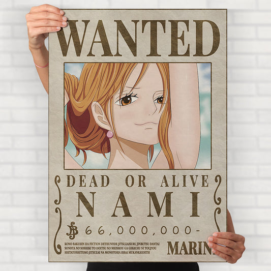One Piece Nami Wanted Poster