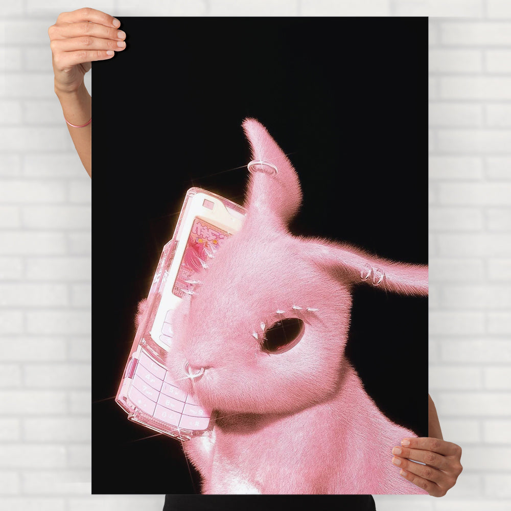 Pink Bunny Poster