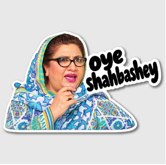 Bulbulay Momo Oye Shabashey Sticker
