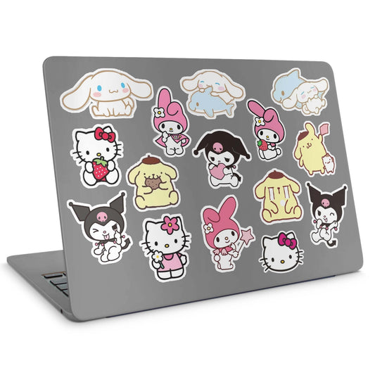 15 Sanrio Stickers Pack - laptop top sticker set