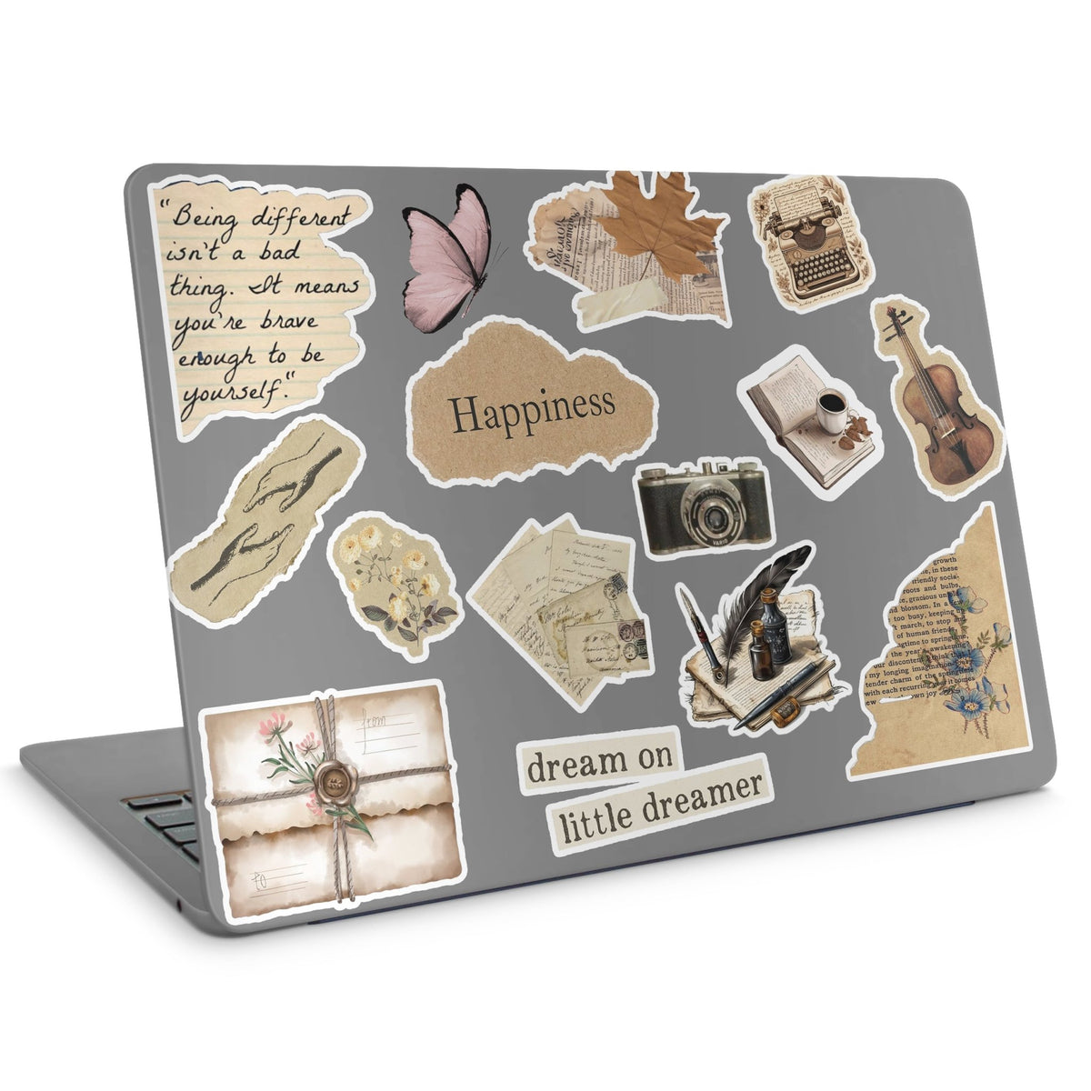 15 Vintage Sticker pack - laptop top sticker set