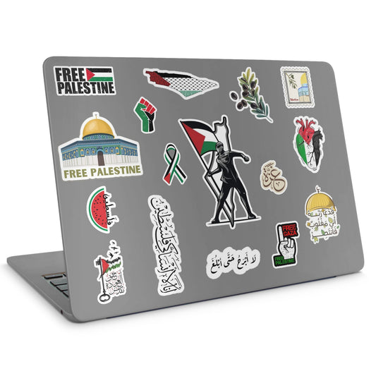 16 Palestine Sticker pack - laptop top sticker set