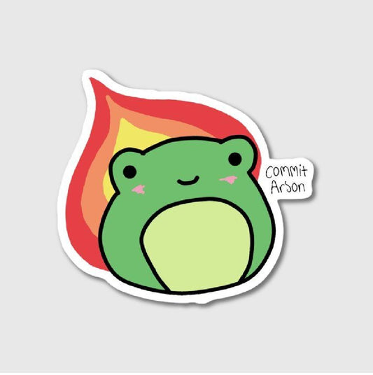 Commit Arson Sticker