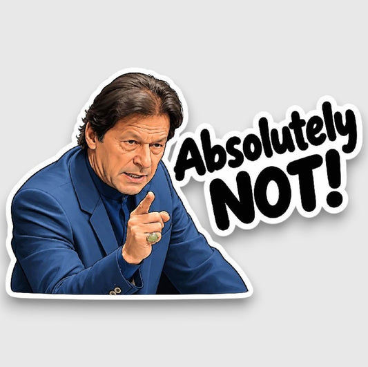 Imran Khan Absolutely Not Sticker