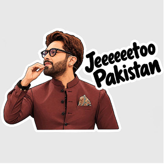 Fahad Mustafa Jeeto Pakistan Sticker