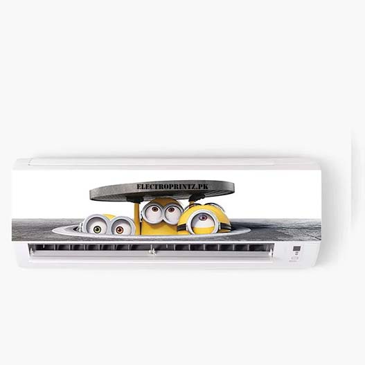 Minions Sneaking AC Sticker
