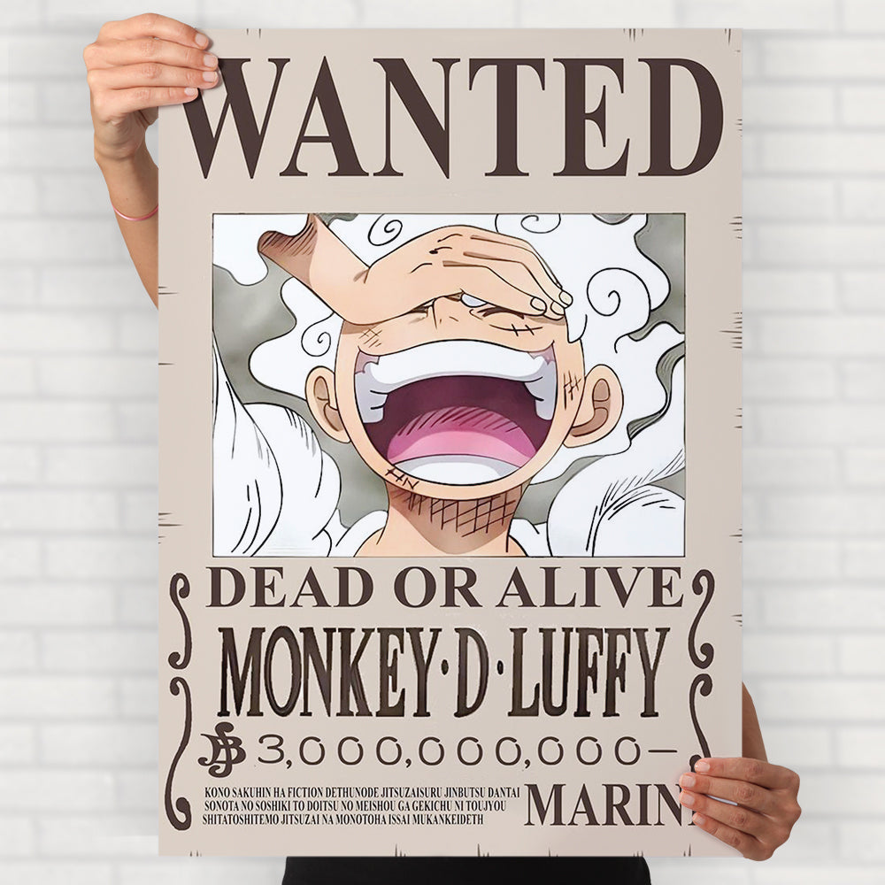 Wanted Monkey D. Luffy Poster