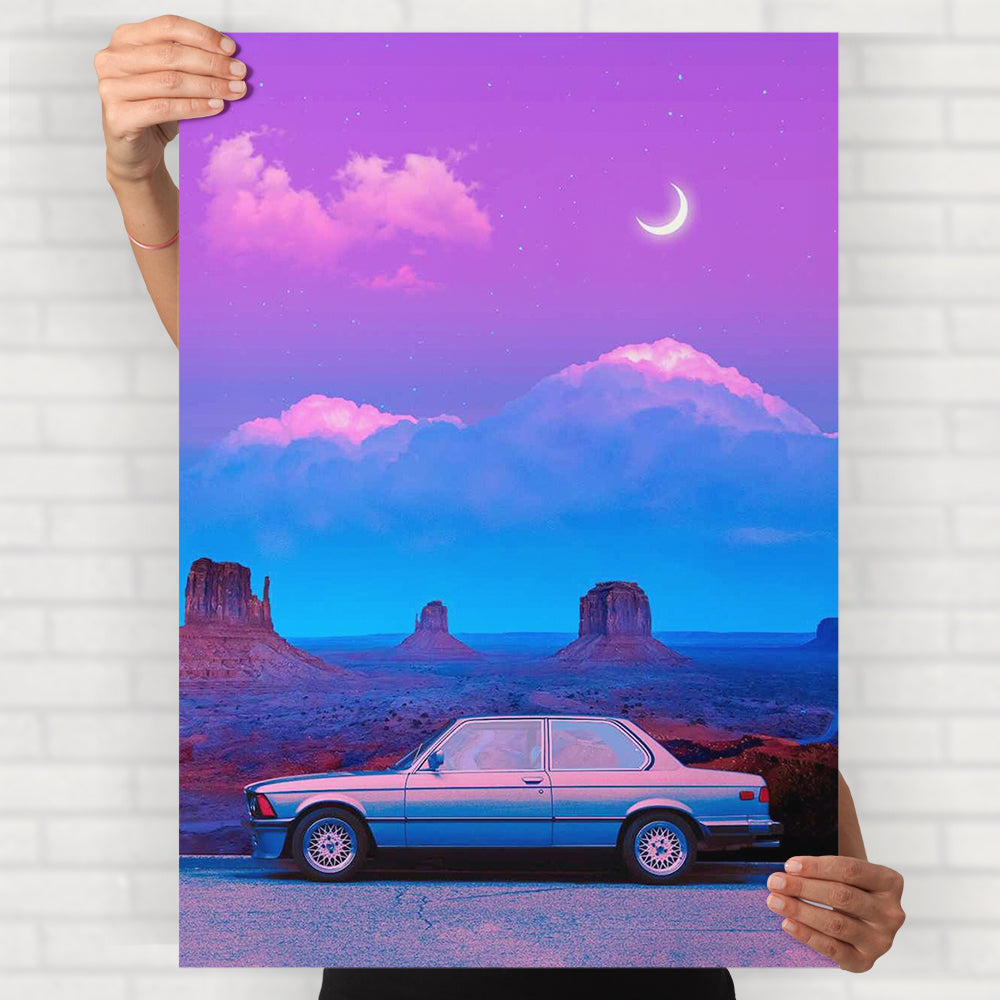 Retro Sea View Poster