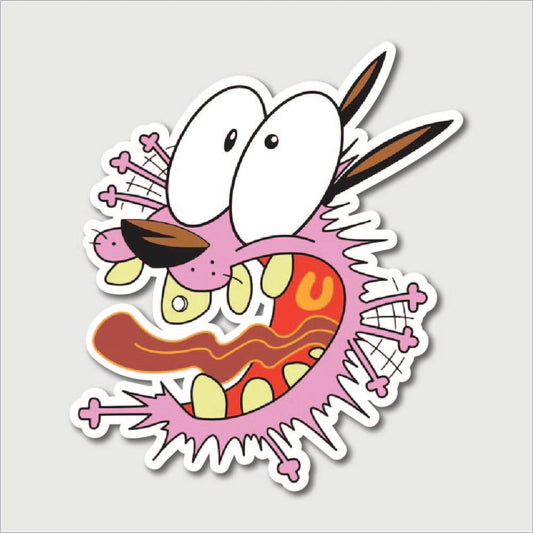 Courage The Cowardly Dog Sticker