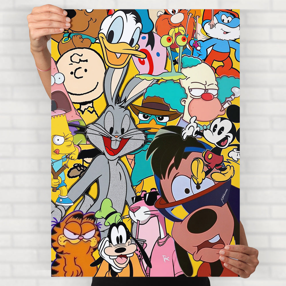 Random Cartoons Poster