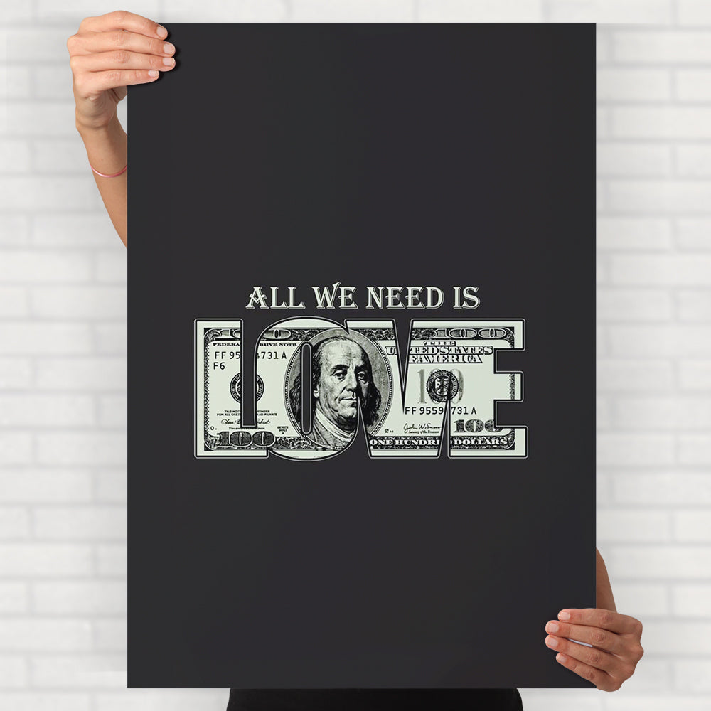 all we need is love poster