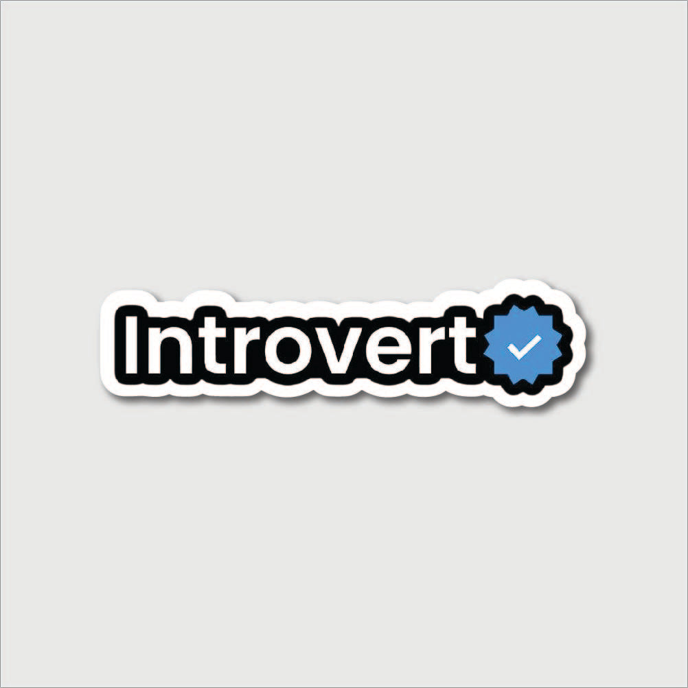 Introvert Sticker
