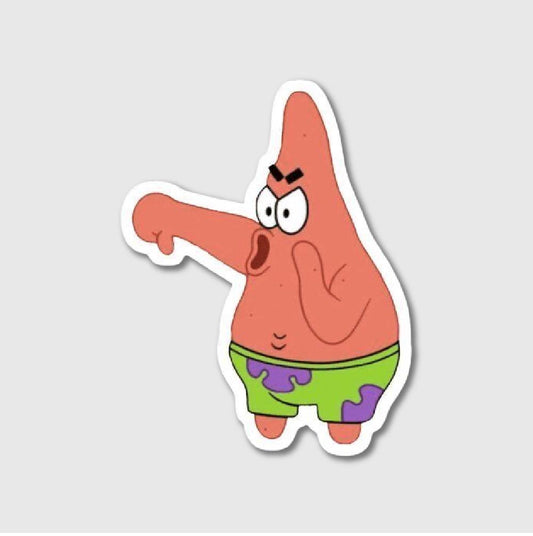 Patrick Thumbs Down Sticker