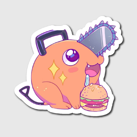 Hungry Pochita Sticker