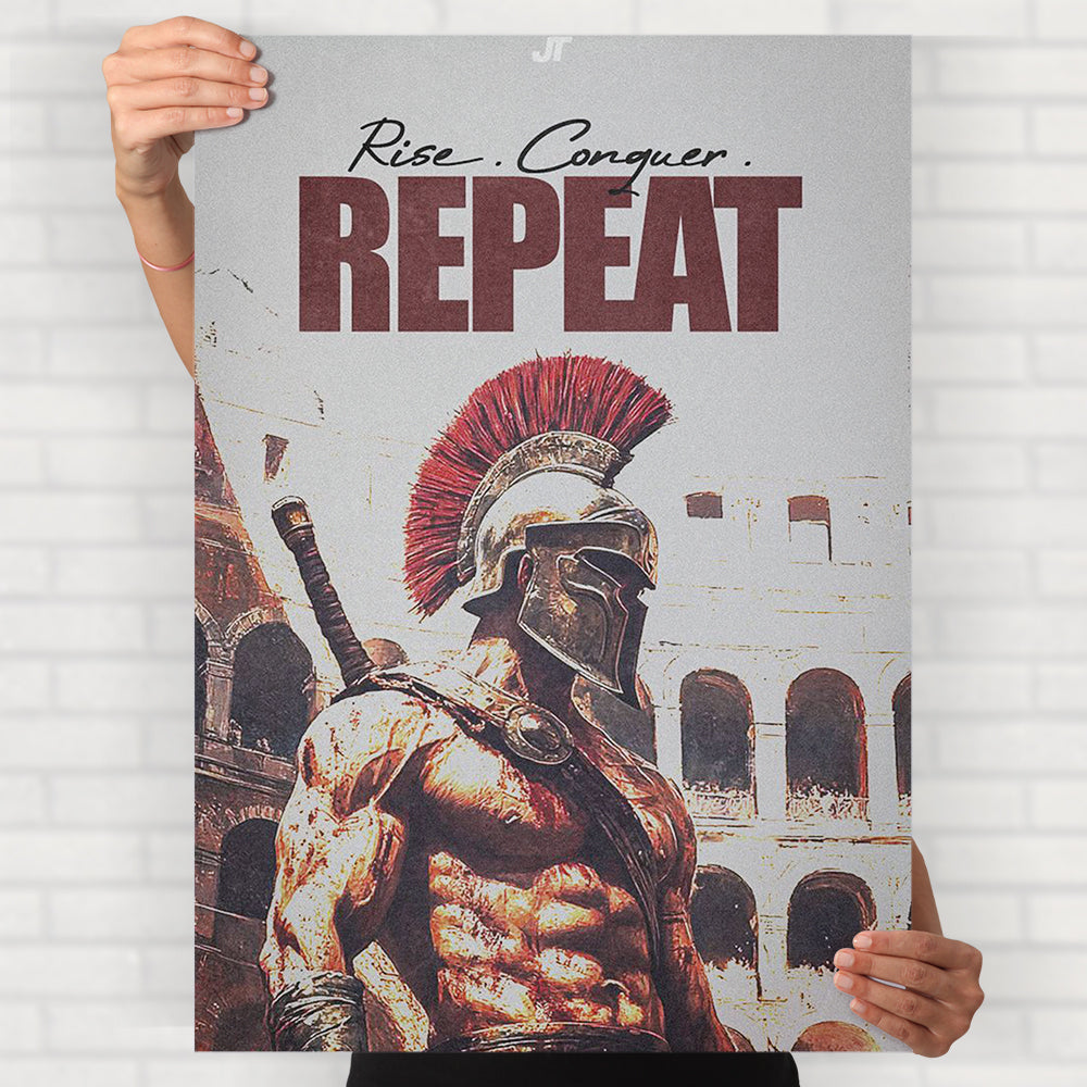 Rise, Conquer, Repeat Poster