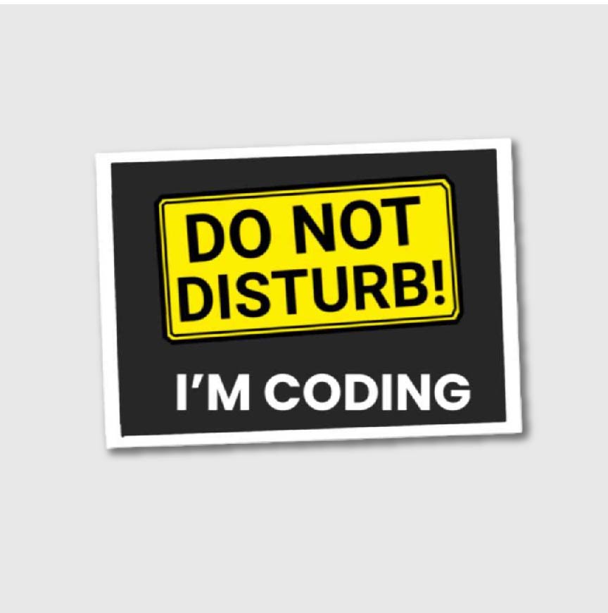 DND Im Coding Sticker